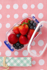 Fruit in plastic box