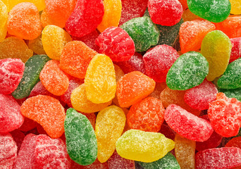 Jelly candies background