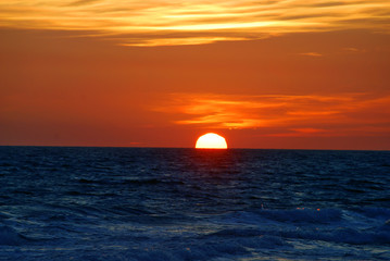 Atardecer en la playa