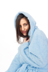 Obraz premium woman in bathrobe