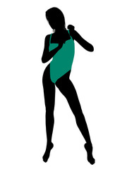 Female Swimsuit Silhouette