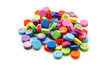 colored toy beads