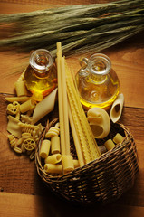 Pasta mista olio e spighe