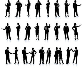 Business People Silhouette Super Set