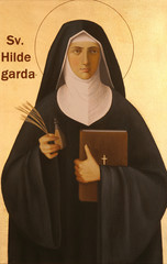 Blessed Hildegard von Bingen - obrazy, fototapety, plakaty