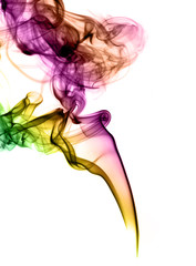 Gradient colored fume abstract
