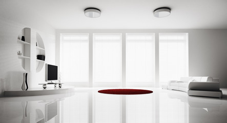 Wohnzimmer 3d render