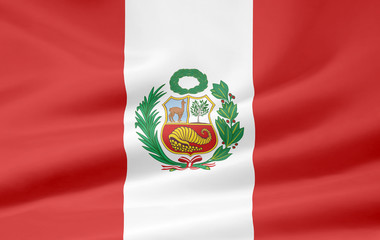 Fototapeta premium Peruanische Flagge
