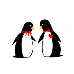 Obraz premium penguin valentine