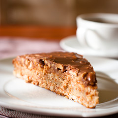 Chocolate cake with nuts