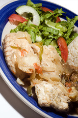 steamed cavalli kingfish caribbean style bequia st. vincent