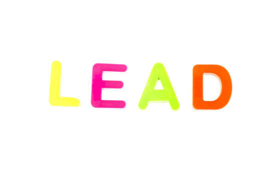 Word Lead From Plastic Toys Letters