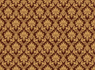 Damask pattern wall