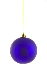 Purple Christmas Ball Isolated