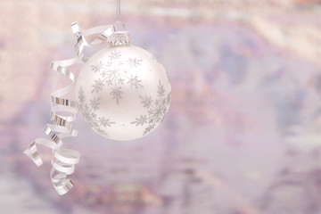 Silver Christmas ornament