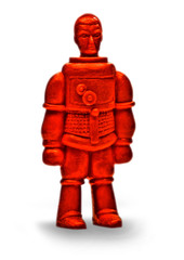 Rotes Raumfahrtmännchen