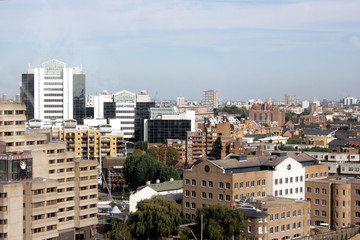 view from the Tower Bridge in London