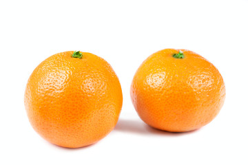 mandarin isolated over white