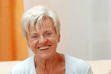 Elderly Lady laughing