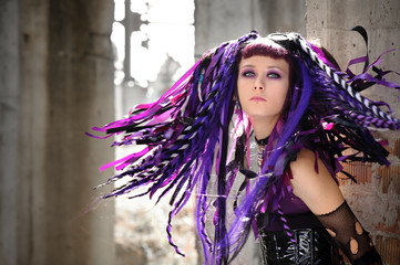 cyber gothic girl