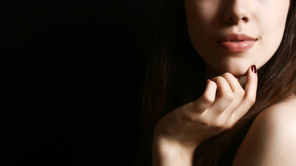 Obraz premium Beautiful woman. Fashion art photo