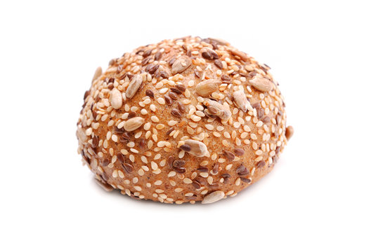 Rye bun with seeds