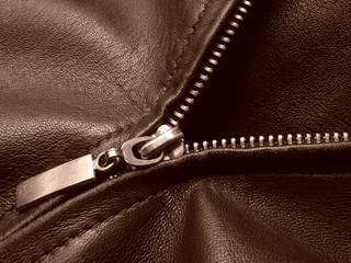 sepia toned zipper