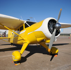 Yellow airplane