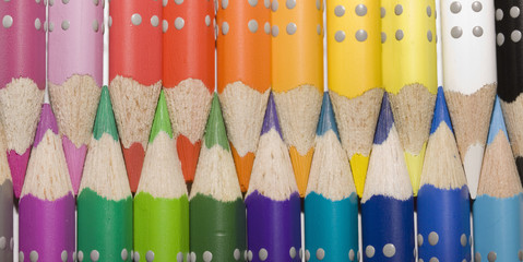 Pencils (macro-panoramic composition)