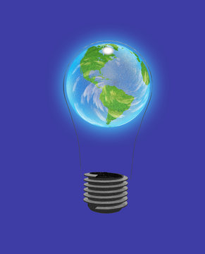 Light Bulb Earth