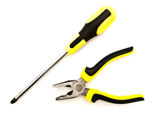 pliers and screwdriver