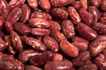 Red haricot beans - food background