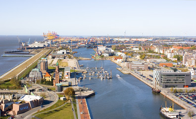 Blick auf den Hafen