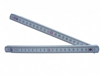 Folding wooden meter