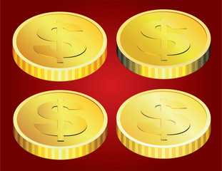 four variants of vector golden coins