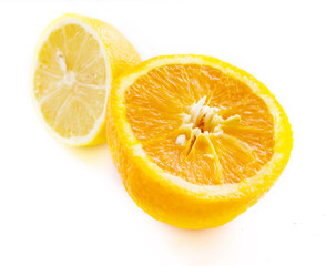 orange and lemon