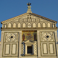 Obraz premium Beautiful romanesque basilica San Miniato al Monte, Florence