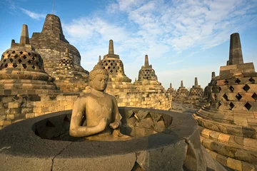 Fototapete Indonesien Borobudur-Tempel, Yogyakarta, Java, Indonesien.