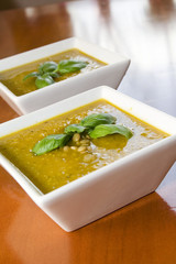 pea soup with basil