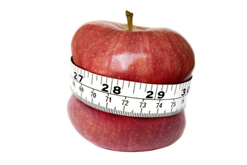 A stock photograph of an apple digitally manipulated to&nbsp;suggest