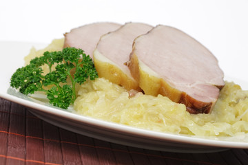 Kasseler auf Sauerkraut
