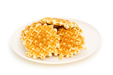 Fresh cookies isolated on the white background