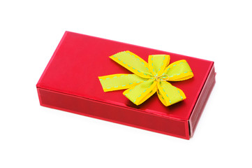 Gift box isolated on the white background