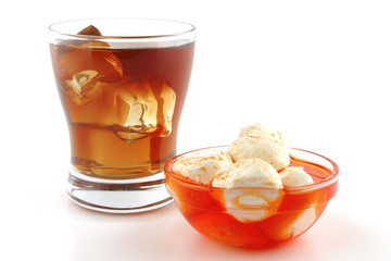 mozzarella cheese served