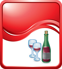 red wine red wave background