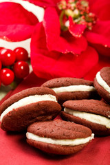 Red Velvet Whoopie Pies