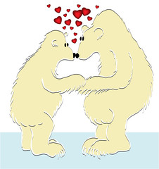 Valentine bears