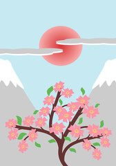 japanese style illustration