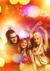 Obraz premium People dancing in the night club