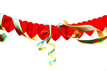 Girlande mit Luftschlangen
